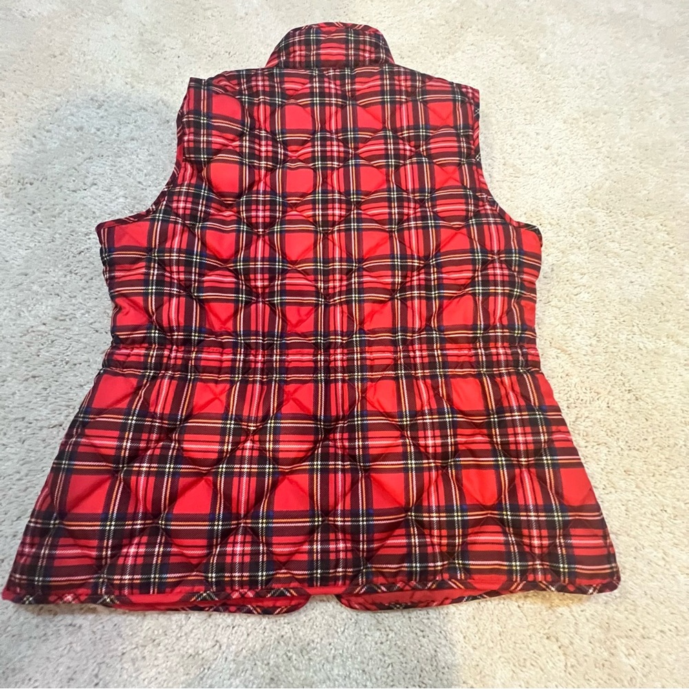 St. John's Bay Tartan Quilted Vest Size Small - Picture 2 of 6